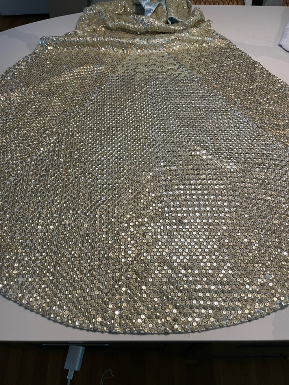 Jovani Sequin Gown, vintage, glamorous XS  Hollywood Halter flaws* - Picture 14 of 17